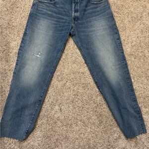 NWT Madewell The Dean Straight Jeans in Blue